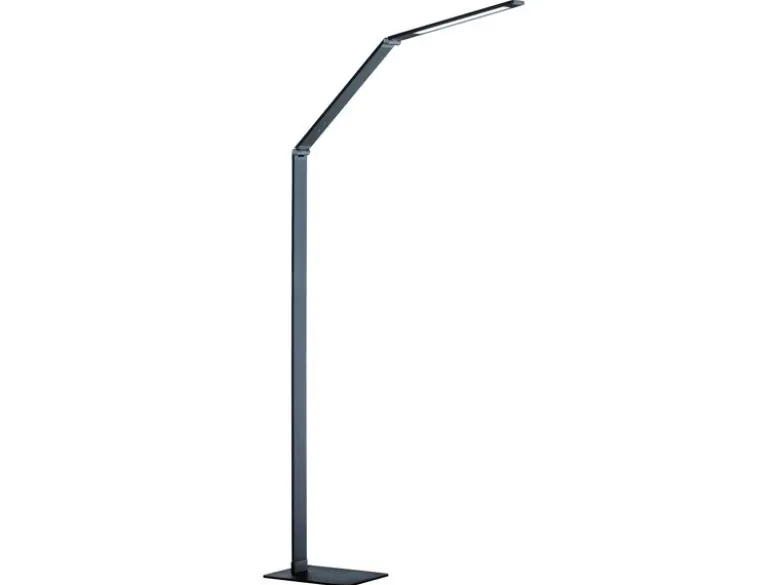 LED Stehleuchte GERI Grau, dimmbar & Lichtfarbe wählbar, Höhe 133cm