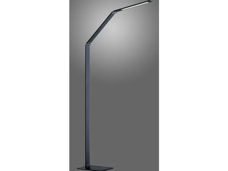 LED Stehleuchte GERI Grau, dimmbar & Lichtfarbe wählbar, Höhe 133cm
