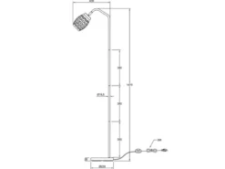 LED Stehleuchte in Weiß mit ausgefallenem Stanzmuster, Höhe 147cm