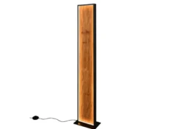 LED Stehleuchte KALEA klein aus Naturholz dimmbar, Höhe 120cm