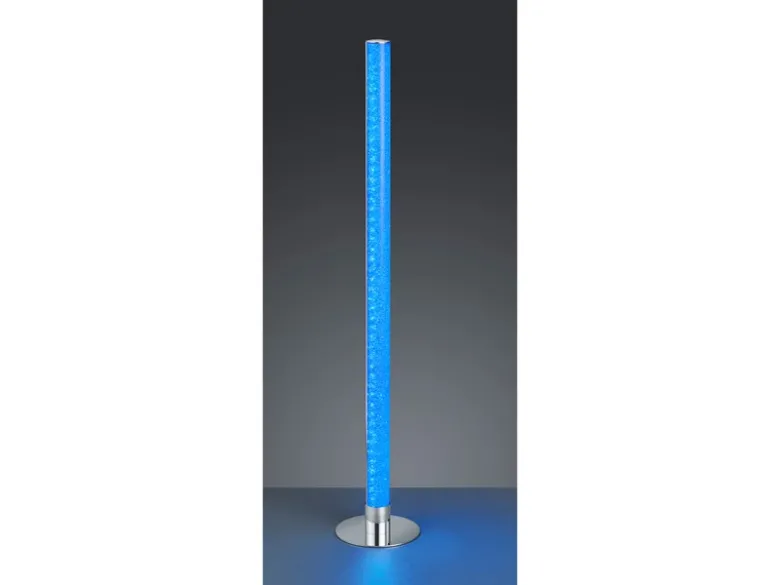 LED Stehleuchte LEIA Chrom dimmbar Fernbedienung, Farbwechsel 104cm hoch