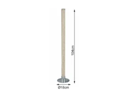 LED Stehleuchte LEIA Chrom dimmbar Fernbedienung, Farbwechsel 104cm hoch