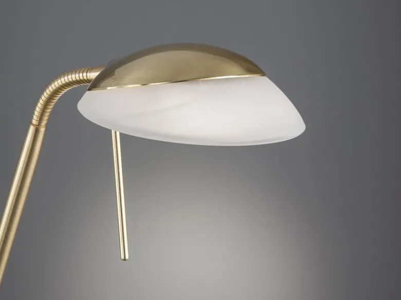 LED Stehleuchte POOL Messing 2-flammig dimmbar, Höhe 160cm