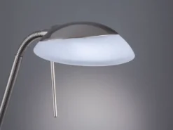 LED Stehleuchte POOL Silber 2-flammig dimmbar, Höhe 160cm