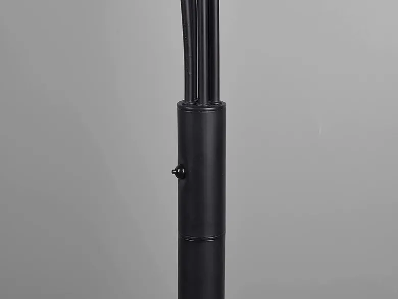 LED Stehleuchte REED 5 Arme Metall Schwarz, dimmbar - 195cm hoch