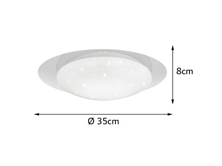 LED Sternenhimmel Deckenlampe FRODO mit Fernbedienung, dimmbar, Ø 35cm