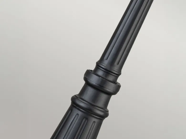 LED Straßenlaterne im Landhausstil Aluminium Schwarz, Höhe 216cm