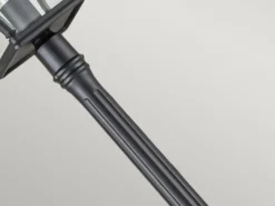 LED Straßenlaterne im Landhausstil Aluminium Schwarz, Höhe 216cm