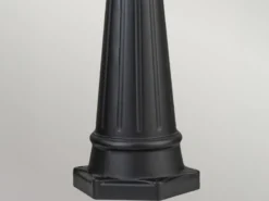LED Straßenlaterne im Landhausstil Aluminium Schwarz, Höhe 216cm