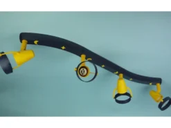 LED Strahlerleiste 4flammig Spots schwenkbar, Deckenstrahler MOND UND STERNE