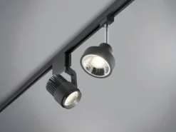 LED Strahler RADIATOR Schwarz für DUOline 2-Phasen Schienensystem