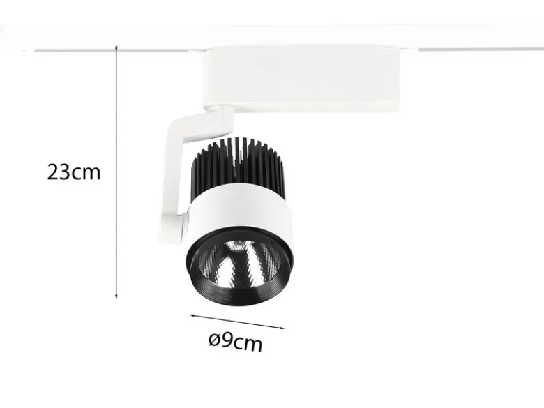 LED Strahler RADIATOR Weiß für DUOline 2-Phasen Schienensystem