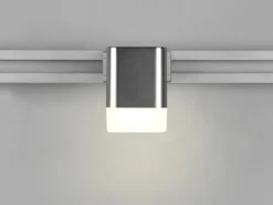 LED Strahler ROUBAIX Silber eckig für DUOline 2-Phasen Schienensystem
