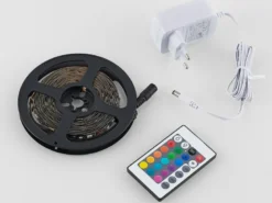 LED Streifen GRIP mit Fernbedienung, RGB Farbwechsel & Dimmer - 5 Meter