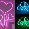 LED Streifen NEON mit Fernbedienung, RGB Farbwechsel & Dimmer - 3 Meter