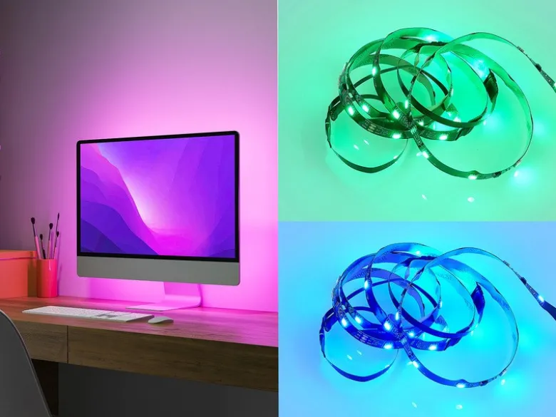 LED Streifen SCREEN mit Fernbedienung, RGB & Sound Control - 120cm