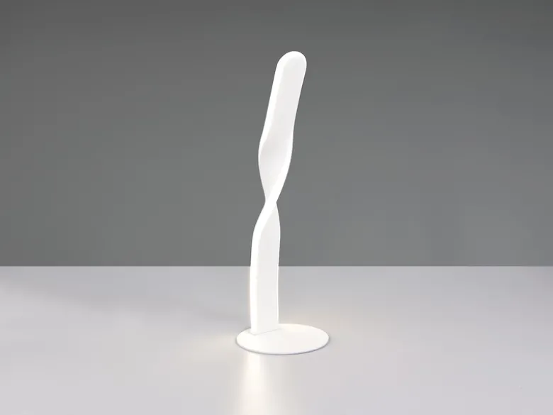 LED Tischlampe GINKO, Metall Weiß, Höhe 40,5cm