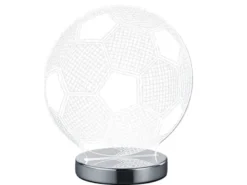 LED Tischleuchte BALL 3D Fußball Lichtfarbe einstellbar Höhe 22cm