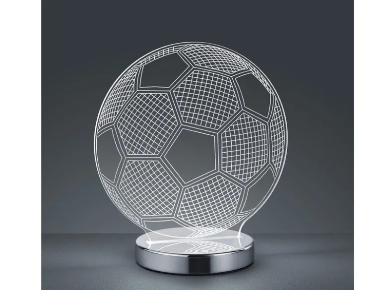 LED Tischleuchte BALL 3D Fußball Lichtfarbe einstellbar Höhe 22cm