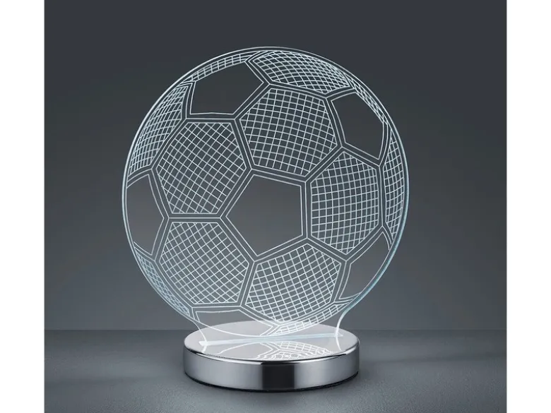 LED Tischleuchte BALL 3D Fußball Lichtfarbe einstellbar Höhe 22cm