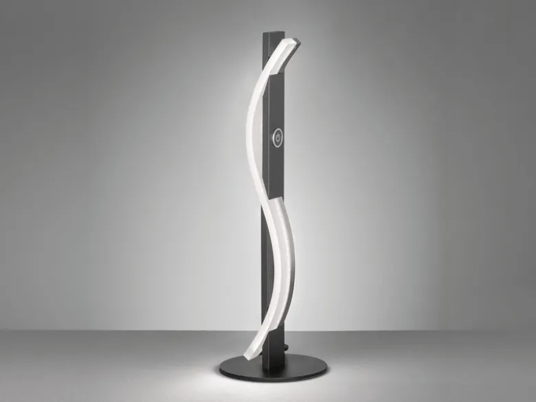 LED Tischleuchte BRIDGE Schwarz / Weiß dimmbar, Höhe 40cm