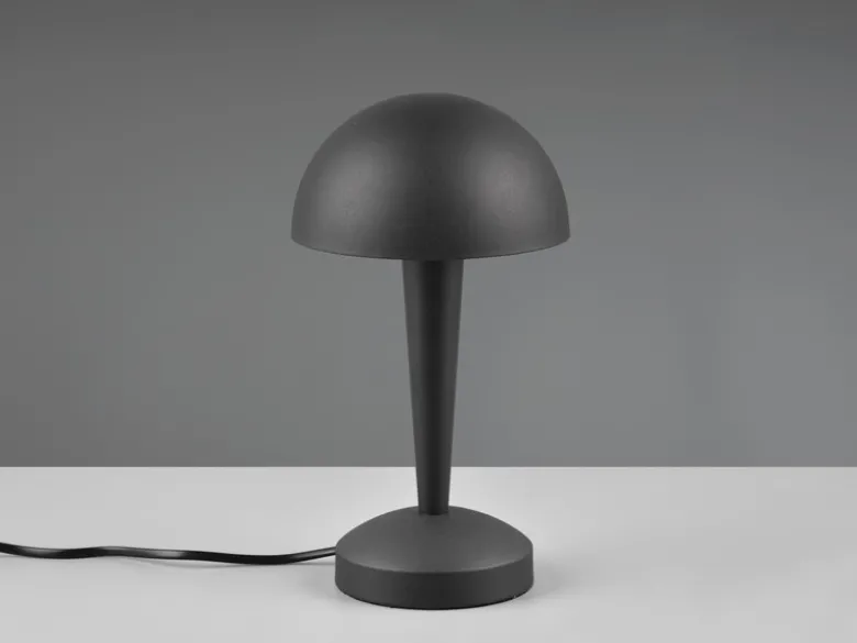 LED Tischleuchte CANARIA aus Metall mit Touchfunktion Schwarz Gold, Höhe 26cm