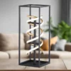 LED Tischleuchte GIAN Schwarz Gold dimmbar, Höhe 50cm