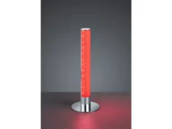 LED Tischleuchte LEIA Chrom dimmbar Fernbedienung Farbwechsel, Höhe 40cm