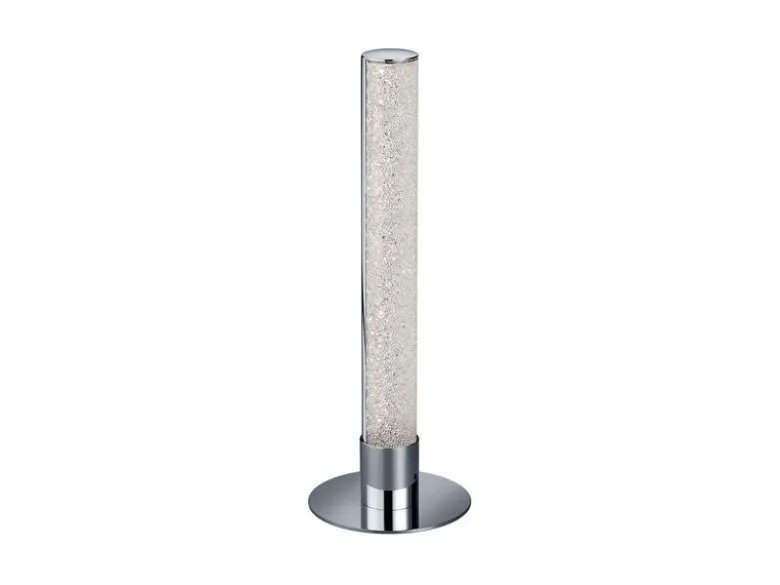 LED Tischleuchte LEIA Chrom dimmbar Fernbedienung Farbwechsel, Höhe 40cm