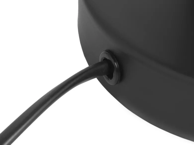 LED Tischleuchte mit Gitter Lampenschirm Schwarz, Höhe 28cm