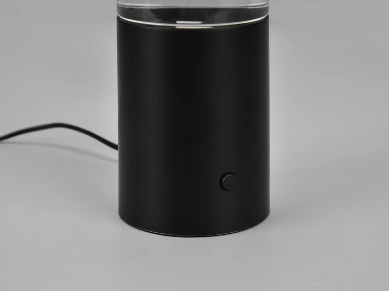 LED Tischleuchte TORNADO RGB Farbwechsel, Schwarz 34cm hoch