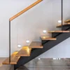 LED Treppenlicht Orientierungslicht mit Bewegungsmelder, Batteriebetrieb, Silber