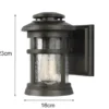 LED Ultra Wetter & Salzluft resistente Außen Laterne, Bronze Höhe 23cm