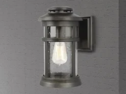 LED Ultra Wetter & Salzluft resistente Außen Laterne, Bronze Höhe 33cm