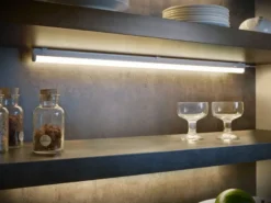 LED Unterbauleuchte RAMON mit Schalter & 230V Direktanschluss, Länge 84cm