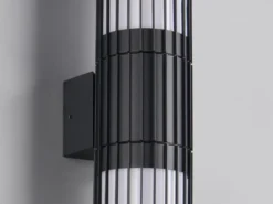 LED Up and Down Außenwandleuchte aus Aluminium Anthrazit, Höhe 30cm