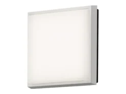 LED Wandleuchte / Deckenleuchte CESENA eckig, Alu weiß, 10 Watt, 900 Lumen