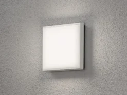 LED Wandleuchte / Deckenleuchte CESENA eckig, Alu weiß, 10 Watt, 900 Lumen