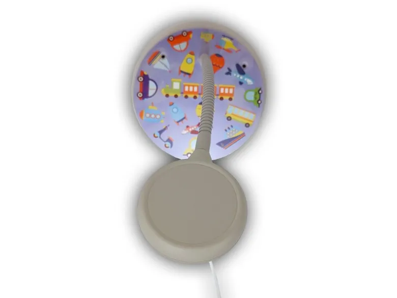 LED Wandleuchte für Kinderzimmer mit Fahrzeug-Motiven, Flexarm, Höhe 20cm
