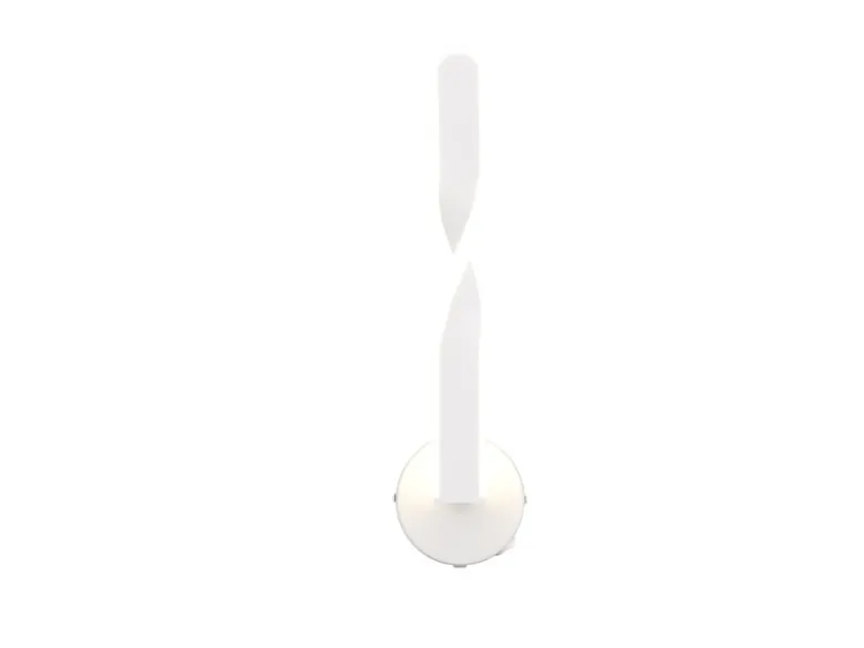 LED Wandleuchte GINKO für innen modern mit Schalter, Weiß, Höhe 45cm