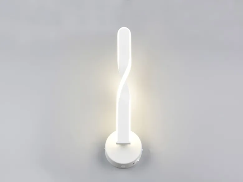 LED Wandleuchte GINKO für innen modern mit Schalter, Weiß, Höhe 45cm