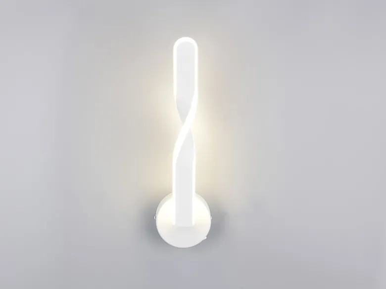 LED Wandleuchte GINKO für innen modern mit Schalter, Weiß, Höhe 45cm