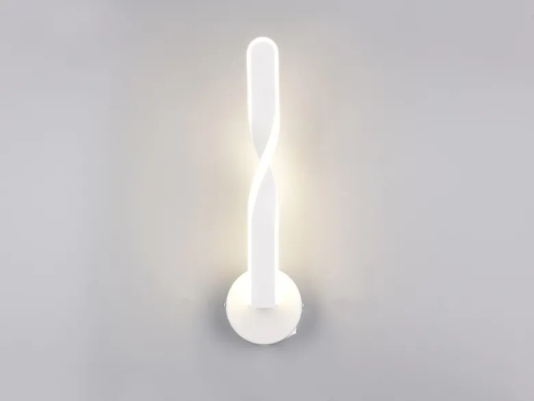 LED Wandleuchte GINKO für innen modern mit Schalter, Weiß, Höhe 45cm