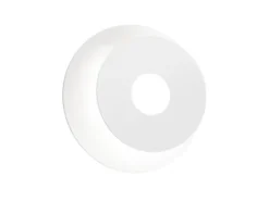 LED Wandleuchte HENNES Weiß rund mit verstellbarem Ring, Ø 18cm