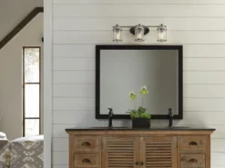 LED Wandleuchte in Chrom für Badezimmer & Wohnraum, Breite 61cm