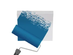 LED Wandleuchte, indirekte Beleuchtung aus Gips bemalbar, Breite 24cm