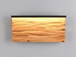 LED Wandleuchte KALEA aus Naturholz flach & dimmbar, Breite 30cm