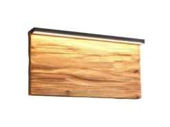 LED Wandleuchte KALEA aus Naturholz flach & dimmbar, Breite 30cm