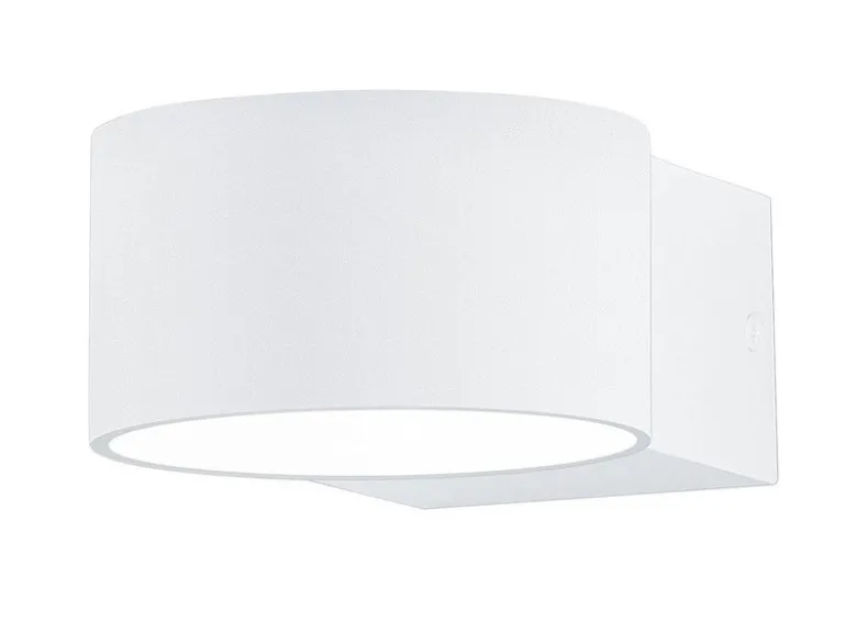 LED Wandleuchte LACAPO Weiß mit Up and Down Licht, Ø 10,5cm