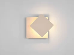 LED Wandleuchte MIO Beige verstellbar für indirekte Beleuchtung, Höhe 18cm